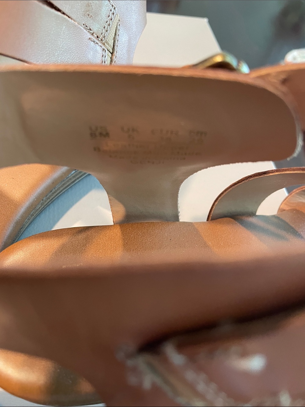 Franco Sarto size 8M brown leather sandals - Picture 3 of 8